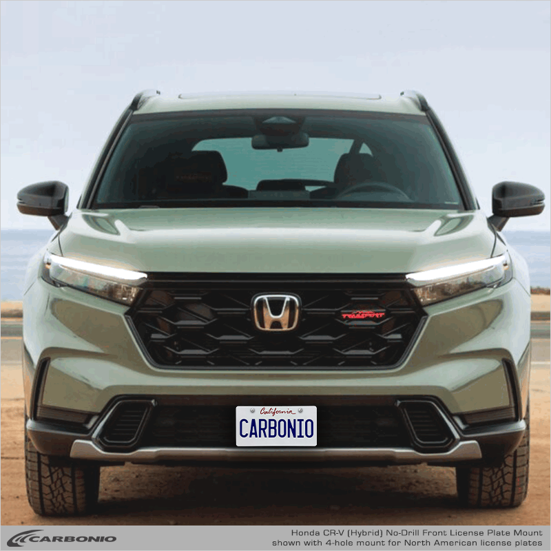 Carbonio No-Drill Front License Plate Mount - Honda CR-V 2023-2027