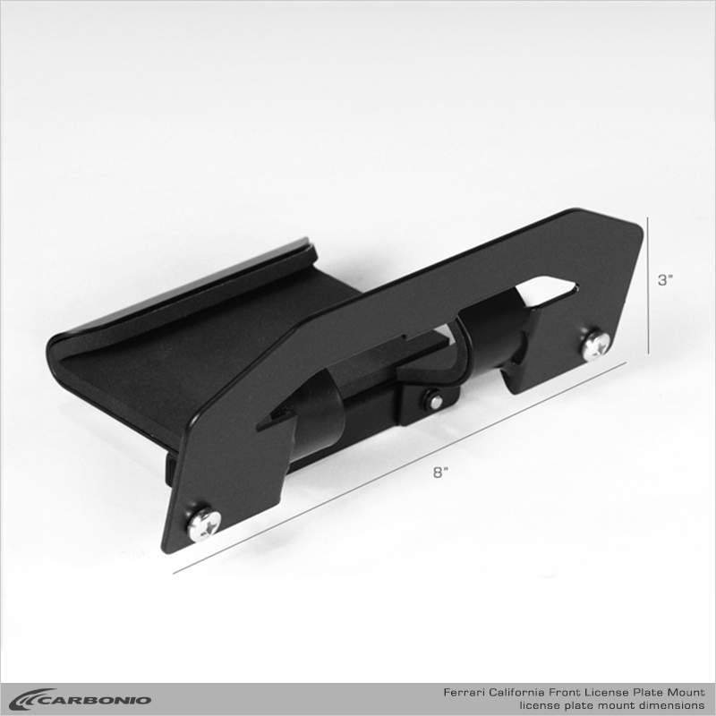 Carbonio No-Drill Front License Plate Mount - Ferrari California 2008-2014