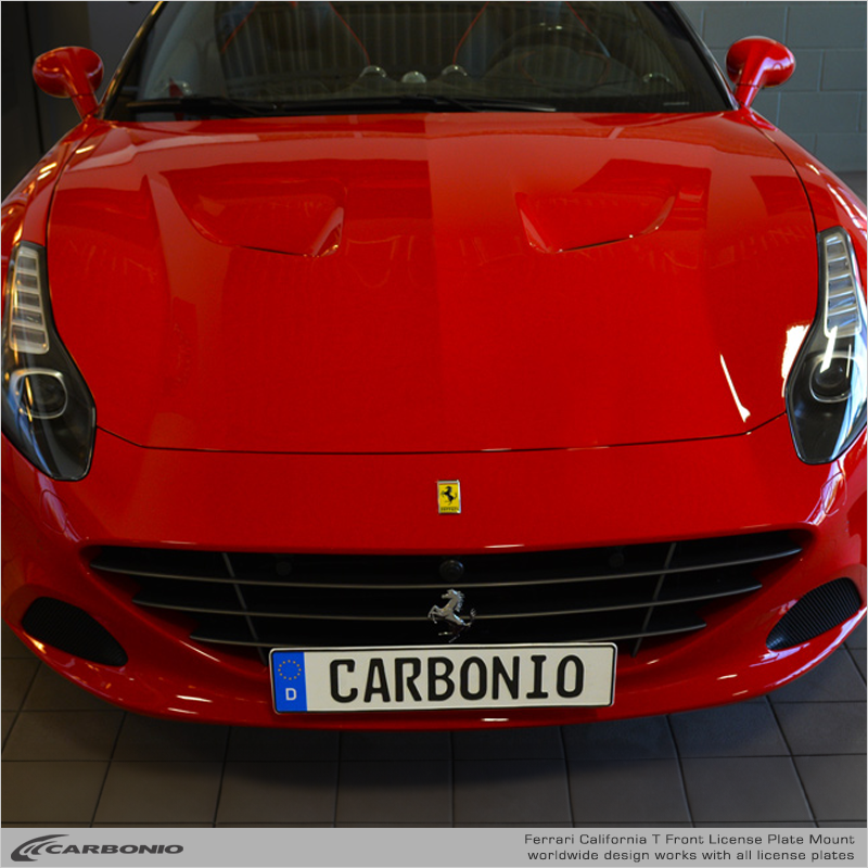 Carbonio No-Drill Front License Plate Mount - Ferrari California T 2015-2017