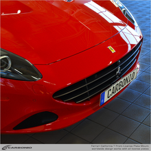 Load image into Gallery viewer, Carbonio No-Drill Front License Plate Mount - Ferrari California T 2015-2017