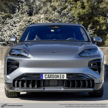 Load image into Gallery viewer, Carbonio No-Drill Front License Plate Mount - Porsche Cayenne Electric 2027+