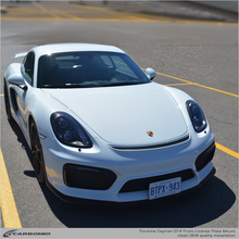 Load image into Gallery viewer, Carbonio No-Drill Front License Plate Mount - Porsche Cayman GT4 (981) 2015-2019
