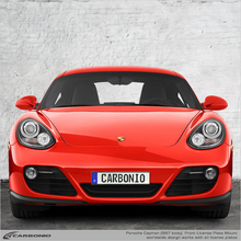 Load image into Gallery viewer, Carbonio No-Drill Front License Plate Mount - Porsche Cayman (987) 2009-2012