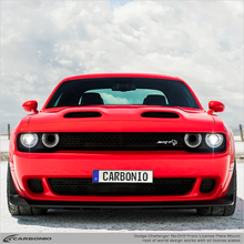 Load image into Gallery viewer, Carbonio No-Drill Front License Plate Mount - Dodge Challenger V8 SRT Models 2015-2023