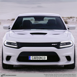Carbonio No-Drill Front License Plate Mount - Dodge Charger 2022-2023
