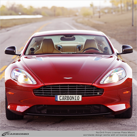 Carbonio No-Drill Front License Plate Mount - Aston Martin DB9 2004-2017