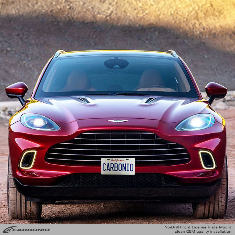 Carbonio No-Drill Front License Plate Mount - Aston Martin DBX 2021-2026