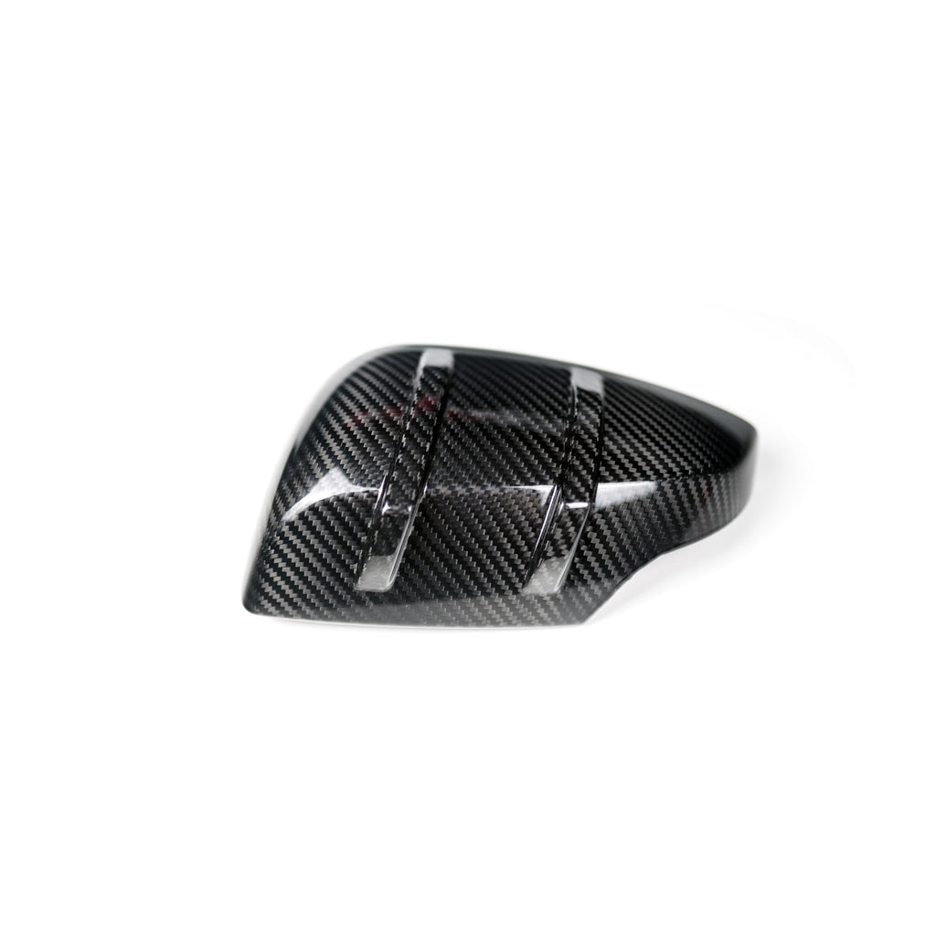 JDMuscle Tanso R2 Style Carbon Fiber Side Mirror Covers/Replacement with Turn Signal - Subaru WRX / STi 2015-2021