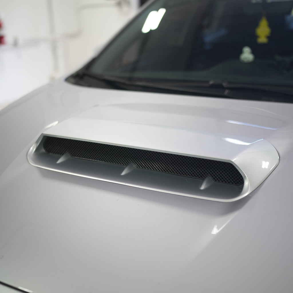 JDMuscle Oversized Bulge Style Hood Scoop V1 [Gloss Black / Paint Matched / Carbon Fiber] - Subaru WRX 2022-2025