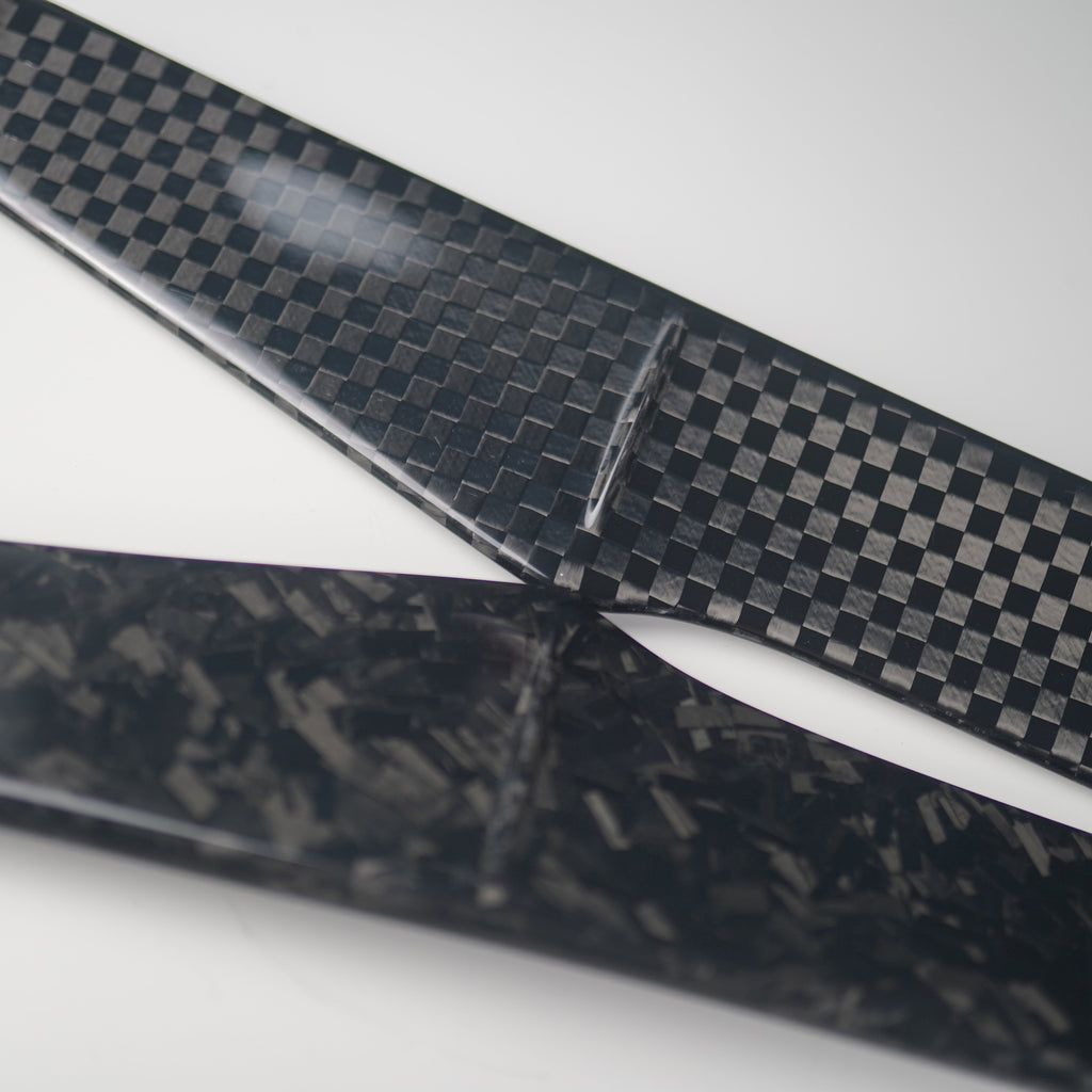 JDMuscle Tanso Carbon Fiber Wing Gurney Flap V2 - Subaru WRX / STi  2015-2021 (w/ OEM STi Spoiler)