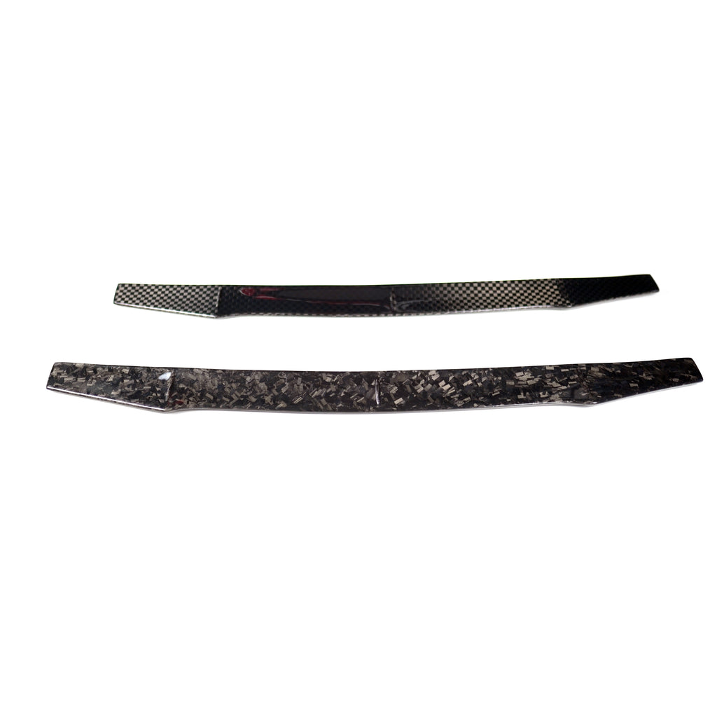 JDMuscle Tanso Carbon Fiber Wing Gurney Flap V2 - Subaru WRX / STi  2015-2021 (w/ OEM STi Spoiler)