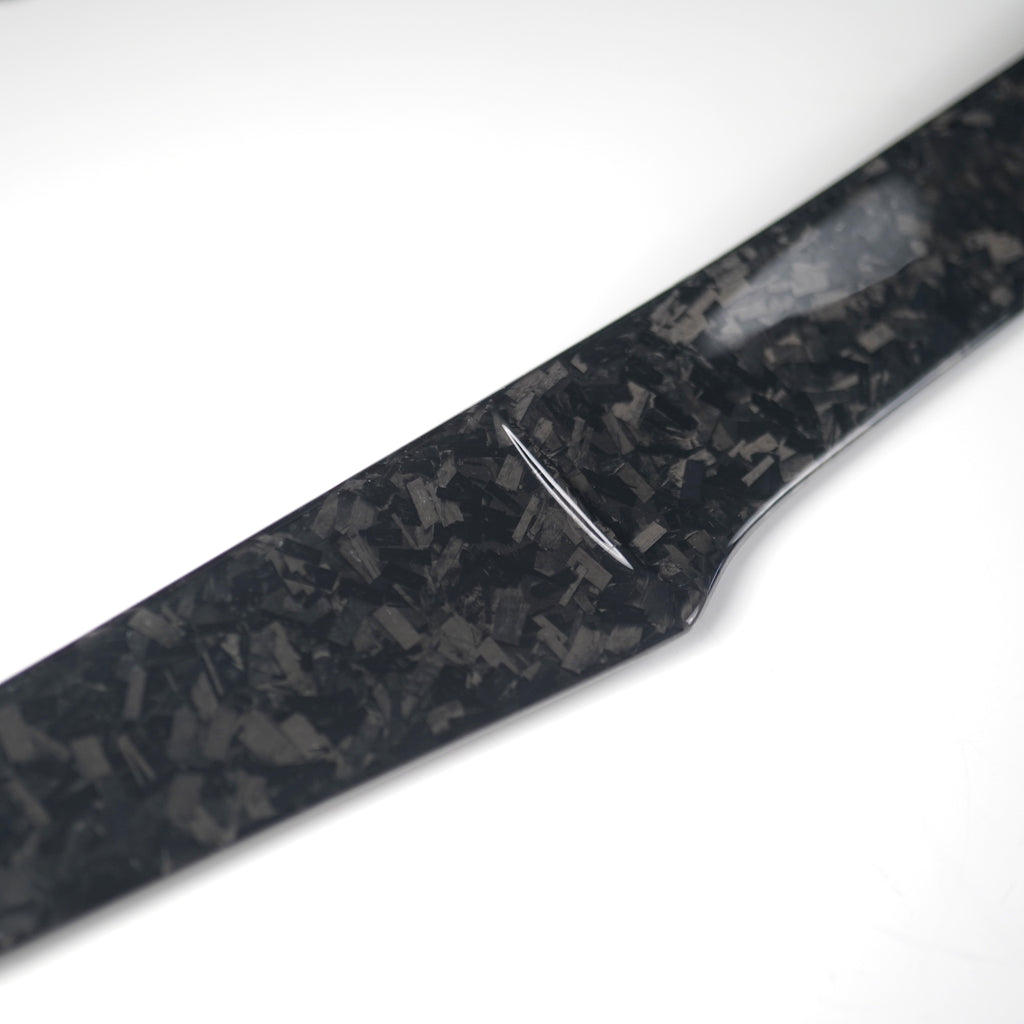 JDMuscle Tanso Carbon Fiber Wing Gurney Flap V2 - Subaru WRX / STi  2015-2021 (w/ OEM STi Spoiler)