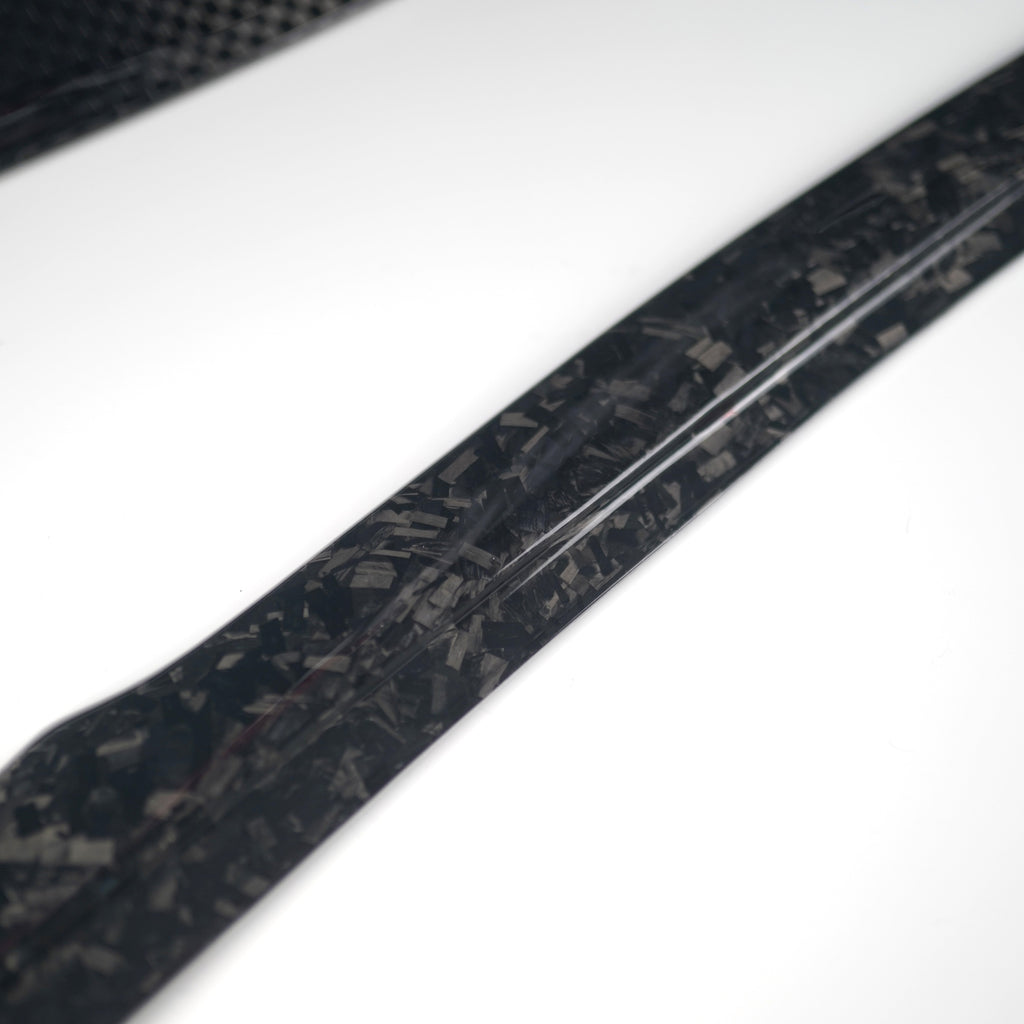 JDMuscle Tanso Carbon Fiber Wing Gurney Flap V2 - Subaru WRX / STi  2015-2021 (w/ OEM STi Spoiler)
