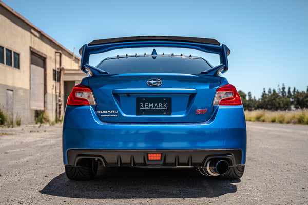 Remark R1 Spec Single-Exit Stainless Catback Exhaust (Resonated) - Subaru WRX / STi (VA) 2015-2021