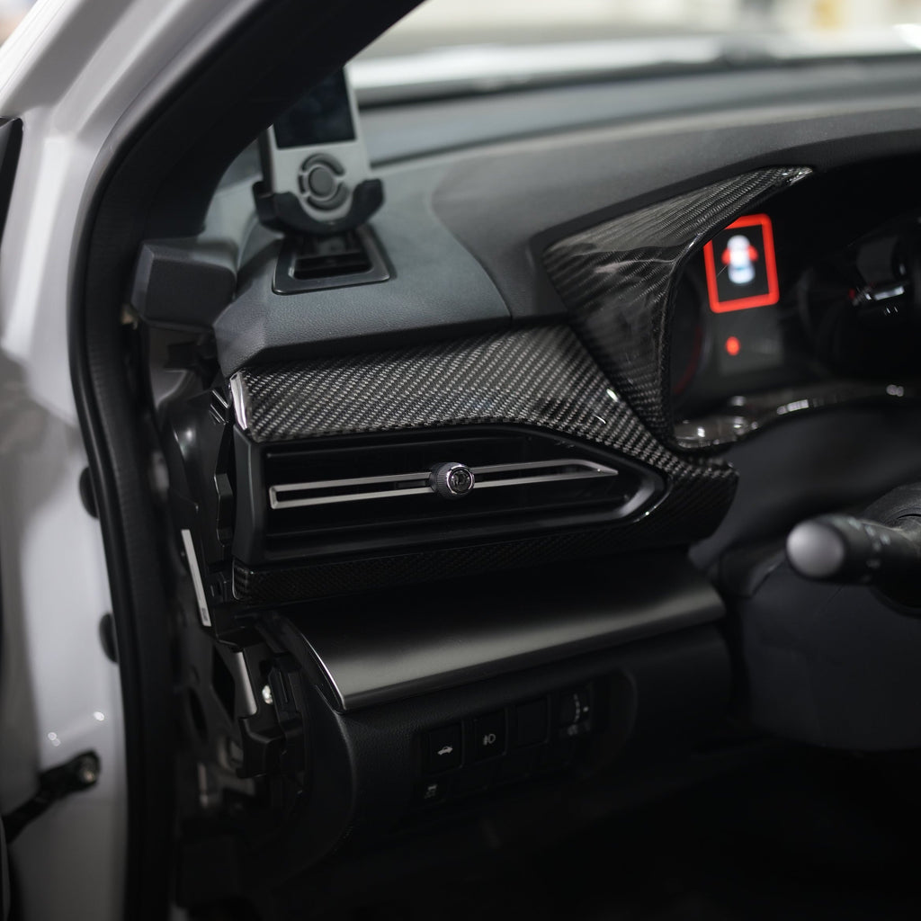 JDMuscle Dashboard Instrument Panels Replacements [Carbon Fiber/Leather/Alcantara] - Subaru WRX 2022-2025