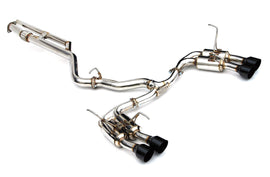 Invidia Gemini Single Layer Quad Black Tip Cat-Back Exhaust - Subaru WRX 2022+ (VB)