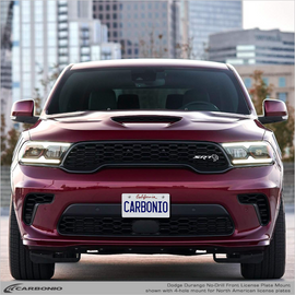 Carbonio No-Drill Front License Plate Mount - Dodge Durango 2023-2027