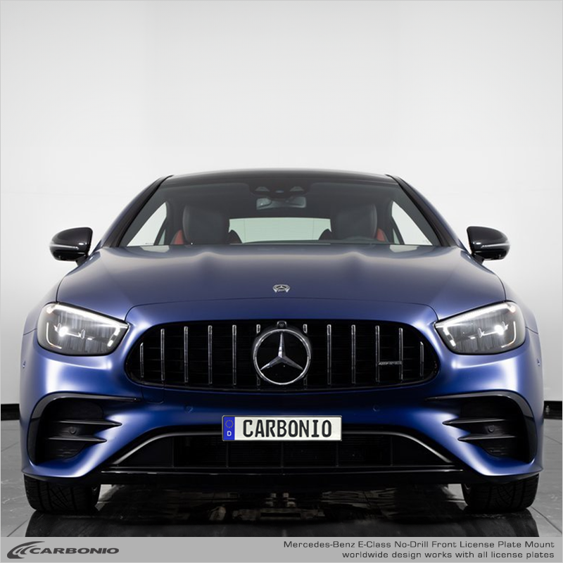 Carbonio No-Drill Front License Plate Mount - Mercedes E53 AMG 2021-2023