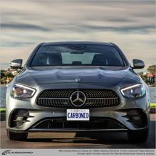 Load image into Gallery viewer, Carbonio No-Drill Front License Plate Mount - Mercedes E350 &amp; E450 / E53 AMG 2021-2023