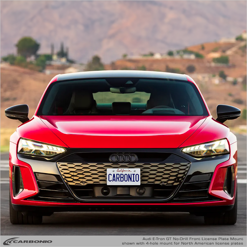 Carbonio No-Drill Front License Plate Mount - Audi E-Tron GT 2020-2026