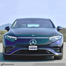 Load image into Gallery viewer, Carbonio No-Drill Front License Plate Mount - Mercedes EQS / EQS AMG Sedan 2022-2027