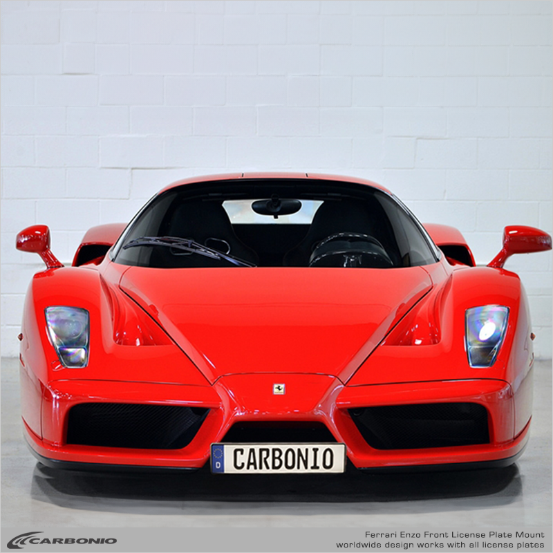 Carbonio No-Drill Front License Plate Mount - Ferrari Enzo 2002-2004