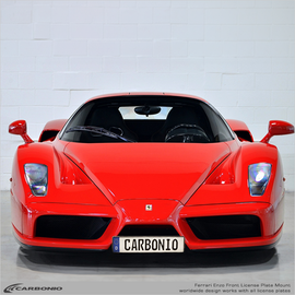 Carbonio No-Drill Front License Plate Mount - Ferrari Enzo 2002-2004
