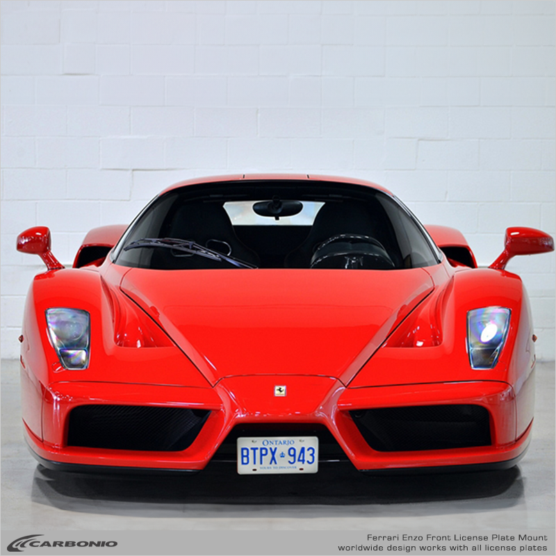 Carbonio No-Drill Front License Plate Mount - Ferrari Enzo 2002-2004