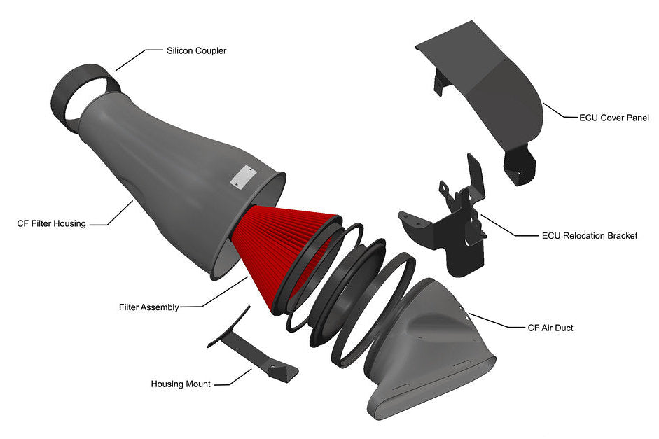 Eventuri Black Carbon Fiber Intake - Mercedes CLA45 AMG 2020+ / GLA45 AMG 2021-2023