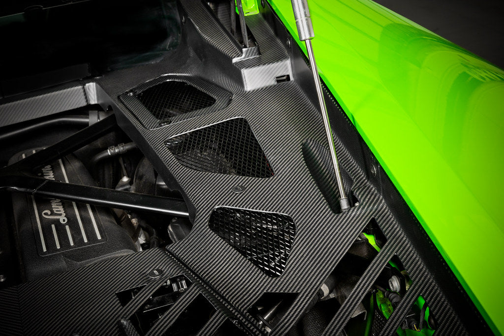 Eventuri Black Carbon Fiber Engine Cover Set - Lamborghini Huracan 2015-2024