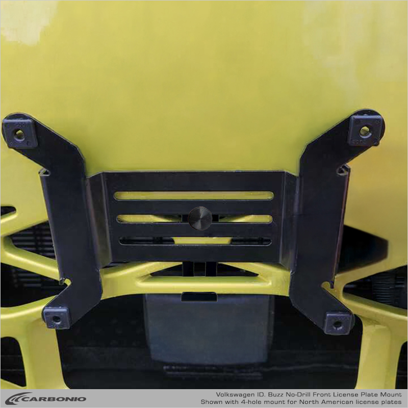 Carbonio No-Drill Front License Plate Mount - Volkswagen ID.Buzz 2025-2027