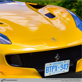 Carbonio No-Drill Front License Plate Mount - Ferrari F12 TDF 2015-2017
