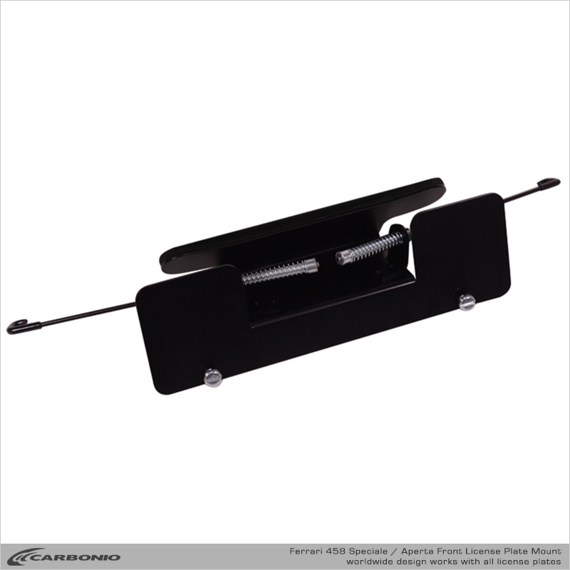 Carbonio No-Drill Front License Plate Mount - Ferrari 458 Speciale & Aperta 2015