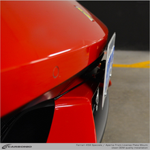 Load image into Gallery viewer, Carbonio No-Drill Front License Plate Mount - Ferrari 458 Speciale &amp; Aperta 2015