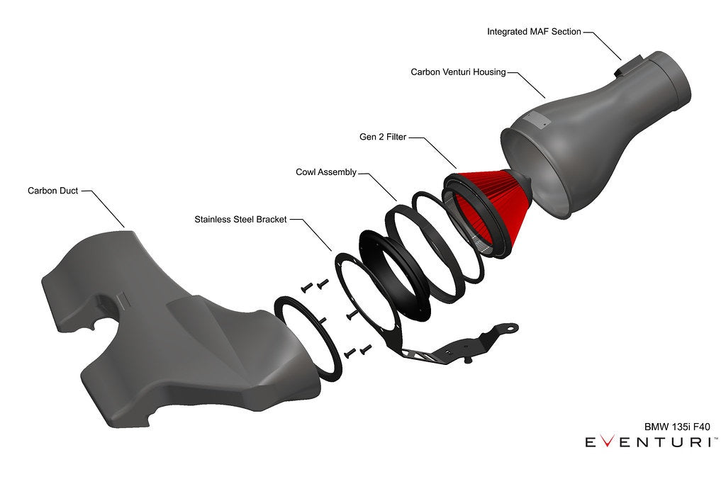 Eventuri Carbon Fiber Intake System - BMW M235i (F44) 2020-2024 / X2 35i (F39) 2019-2022