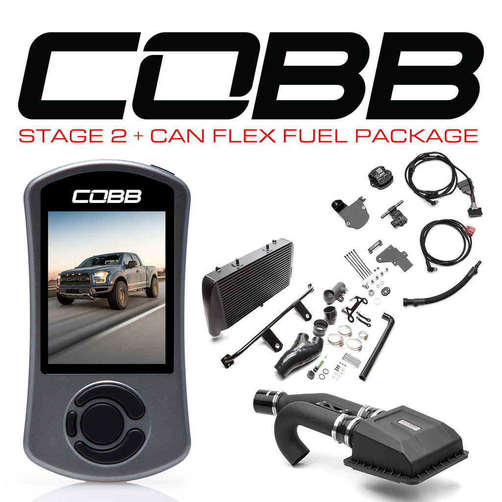 Cobb Stage 2+ CAN Flex Fuel Power Package w/TCM - Ford F-150 Ecoboost Raptor 2017-2020