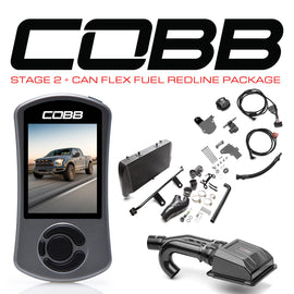 Cobb Stage 2+ CAN Flex Fuel Redline Carbon Fiber Power Package w/TCM - Ford F-150 Ecoboost Raptor 2017-2020