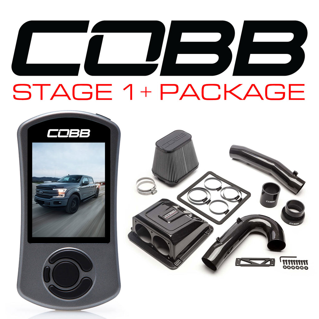 Cobb Stage 1+ Redline Carbon Fiber Power Package w/ TCM - Ford F-150 EcoBoost 3.5L 2017-2019