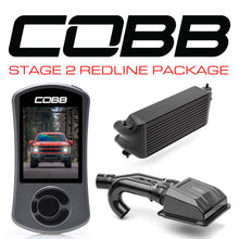 Load image into Gallery viewer, COBB Stage 2 Redline Carbon Fiber Intake Power Package (Black Factory Location Intercooler) - Ford F-150 Raptor 2021-2023