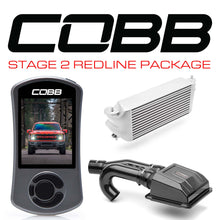 Load image into Gallery viewer, COBB Stage 2 Redline Carbon Fiber Intake Power Package (Silver Factory Location Intercooler) - Ford F-150 Raptor 2021-2023
