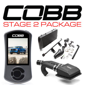 COBB Stage 2 Power Package (Black FMIC w/ HCT Intake) - Ford F-150 Tremor 2021-2022