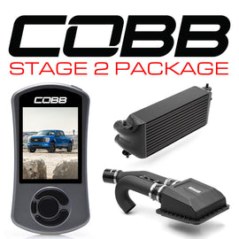 COBB Stage 2 Power Package (Black Factory Location Intercooler w/ HCT Intake) - Ford F-150 Tremor 2021-2022