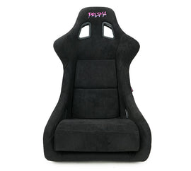 NRG Large FRP Bucket Seat Black Alcantara w/ Dragon Livery - Universal