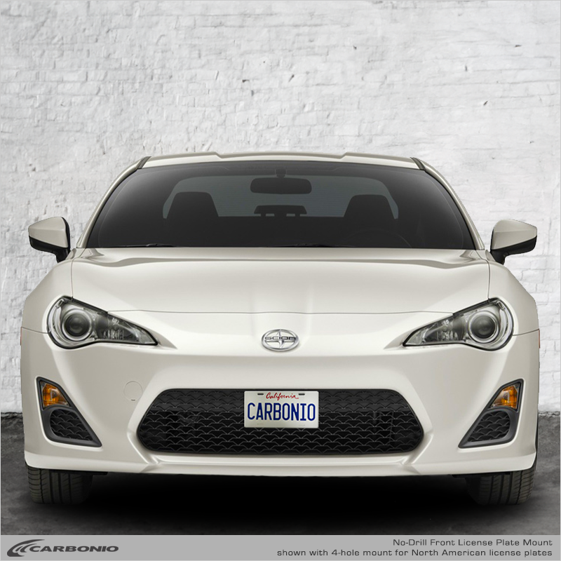 Carbonio No-Drill Front License Plate Mount - Scion FR-S 2013-2016