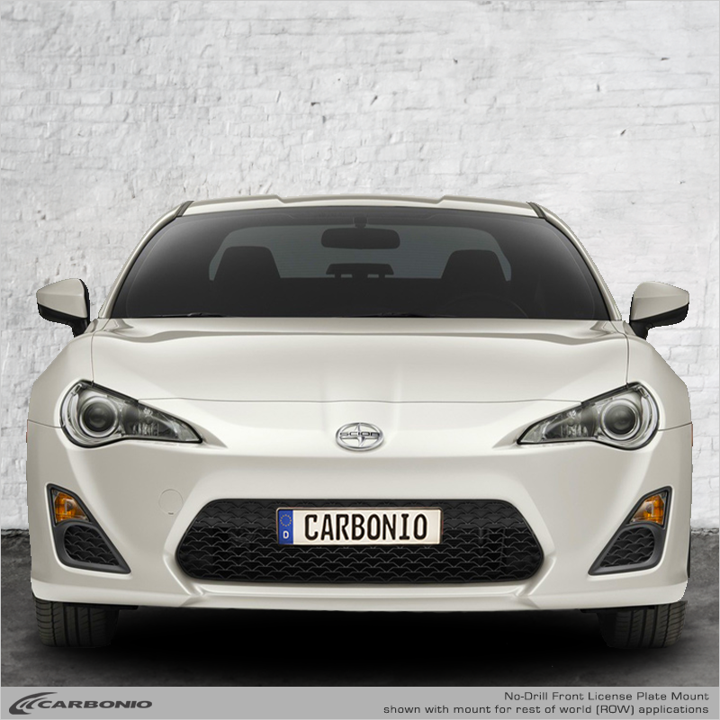Carbonio No-Drill Front License Plate Mount - Scion FR-S 2013-2016