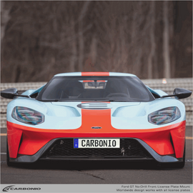 Carbonio No-Drill Front License Plate Mount - Ford GT 2017-2022