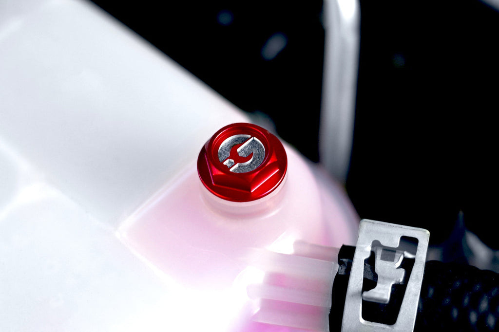 Goldenwrench Blackline Performance Billet Edition Red Cap Set - Toyota GR Corolla (E210) 2023+