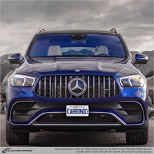Load image into Gallery viewer, Carbonio No-Drill Front License Plate Mount - Mercedes GLE53 AMG / GLE63 AMG 2021-2027