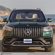 Load image into Gallery viewer, Carbonio No-Drill Front License Plate Mount - Mercedes GLS63 AMG 2021-2027