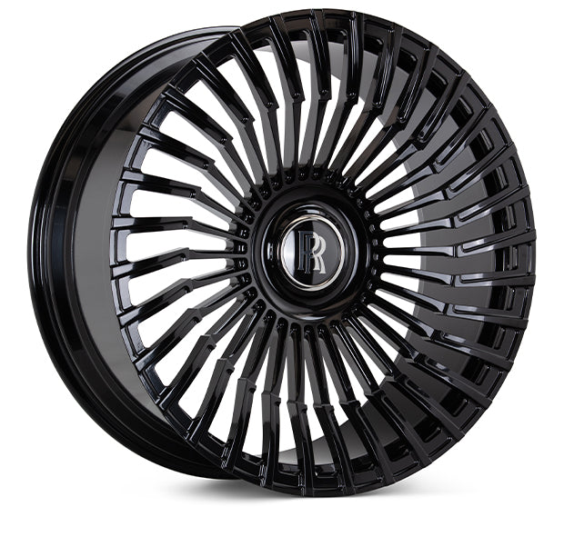 Vossen X Urban Automotive UV-5 Forged OEM Floating / Gloss Black Wheel - 5x112 24x10 +25 - Rolls-Royce Cullinan Front Fitment